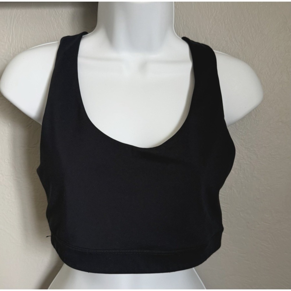 Old Navy Active Sports Bra Womens Large Navy Blue Wireless Crossback No Padding